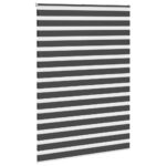 vidaXL Zebrová roleta čierna 155x230 cm šírka látky 150,9 cm polyester – Obrázok 3