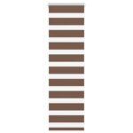 vidaXL Zebra roleta hnedá 50x100 cm šírka látky 45,9 cm polyester
