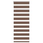 vidaXL Zebra roleta hnedá 55x100 cm šírka látky 50,9 cm polyester