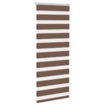 vidaXL Zebra roleta hnedá 55x100 cm šírka látky 50,9 cm polyester – Obrázok 3