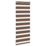 vidaXL Zebra roleta hnedá 55x100 cm šírka látky 50,9 cm polyester – Obrázok 4