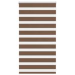 vidaXL Zebra roleta hnedá 70x100 cm šírka látky 65,9 cm polyester