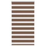 vidaXL Zebra roleta hnedá 75x100 cm šírka látky 70,9 cm polyester