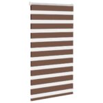 vidaXL Zebra roleta hnedá 75x100 cm šírka látky 70,9 cm polyester – Obrázok 3