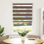 vidaXL Zebra roleta hnedá 80x100 cm šírka látky 75,9 cm polyester – Obrázok 2