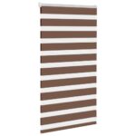 vidaXL Zebra roleta hnedá 85x100 cm šírka látky 80,9 cm polyester – Obrázok 3
