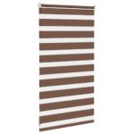 vidaXL Zebra roleta hnedá 90x100 cm šírka látky 85,9 cm polyester – Obrázok 4
