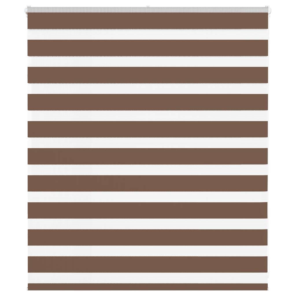 4014317_1.jpg vidaXL Zebra roleta hnedá 120x100 cm šírka látky 115,9 cm polyester – Obrázok 1
