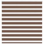vidaXL Zebra roleta hnedá 150x100 cm šírka látky 145,9 cm polyester