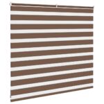 vidaXL Zebra roleta hnedá 165x100 cm šírka látky 160,9 cm polyester – Obrázok 4