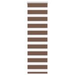 vidaXL Zebra roleta hnedá 45x150 cm šírka látky 40,9 cm polyester