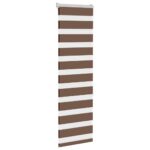 vidaXL Zebra roleta hnedá 45x150 cm šírka látky 40,9 cm polyester – Obrázok 3