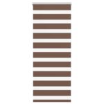 vidaXL Zebra roleta hnedá 55x150 cm šírka látky 50,9 cm polyester