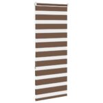 vidaXL Zebra roleta hnedá 55x150 cm šírka látky 50,9 cm polyester – Obrázok 4