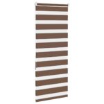 vidaXL Zebra roleta hnedá 65x150 cm šírka látky 60,9 cm polyester – Obrázok 4