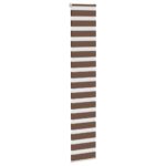 vidaXL Zebra roleta hnedá 45x200 cm šírka látky 40,9 cm polyester – Obrázok 3