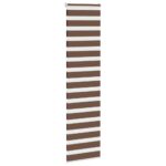 vidaXL Zebra roleta hnedá 55x200 cm šírka látky 50,9 cm polyester – Obrázok 3