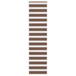 vidaXL Zebra roleta hnedá 60x200 cm šírka látky 55,9 cm polyester