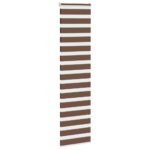 vidaXL Zebra roleta hnedá 60x200 cm šírka látky 55,9 cm polyester – Obrázok 3