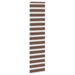 vidaXL Zebra roleta hnedá 65x200 cm šírka látky 60,9 cm polyester – Obrázok 4
