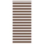 vidaXL Zebra roleta hnedá 115x200 cm šírka látky 110,9 cm polyester