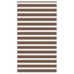 vidaXL Zebra roleta hnedá 120x200 cm šírka látky 115,9 cm polyester