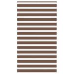vidaXL Zebra roleta hnedá 125x200 cm šírka látky 120,9 cm polyester