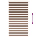 vidaXL Zebra roleta hnedá 125x200 cm šírka látky 120,9 cm polyester – Obrázok 5