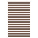vidaXL Zebra roleta hnedá 140x200 cm šírka látky 135,9 cm polyester