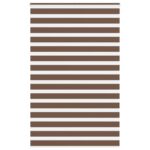 vidaXL Zebra roleta hnedá 145x200 cm šírka látky 140,9 cm polyester