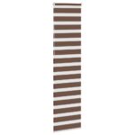 vidaXL Zebra roleta hnedá 55x230 cm šírka látky 50,9 cm polyester – Obrázok 4