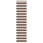 vidaXL Zebra roleta hnedá 60x230 cm šírka látky 55,9 cm polyester