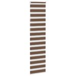 vidaXL Zebra roleta hnedá 60x230 cm šírka látky 55,9 cm polyester – Obrázok 4