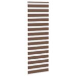 vidaXL Zebra roleta hnedá 85x230 cm šírka látky 80,9 cm polyester – Obrázok 3
