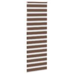 vidaXL Zebra roleta hnedá 85x230 cm šírka látky 80,9 cm polyester – Obrázok 4