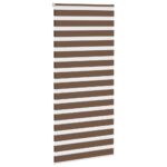 vidaXL Zebra roleta hnedá 105x230 cm šírka látky 100,9 cm polyester – Obrázok 3