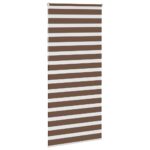 vidaXL Zebra roleta hnedá 105x230 cm šírka látky 100,9 cm polyester – Obrázok 4