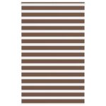 vidaXL Zebra roleta hnedá 145x230 cm šírka látky 140,9 cm polyester