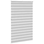 vidaXL Zebrová roleta svetlosivá 150x230 cm šírka látky 145,9 cm polyester – Obrázok 4