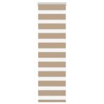 vidaXL Zebrová roleta pieskovo hnedá 40x100 cm šírka látky 35,9 cm polyester