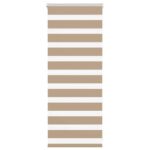 vidaXL Zebrová roleta pieskovo hnedá 55x100 cm šírka látky 50,9 cm polyester