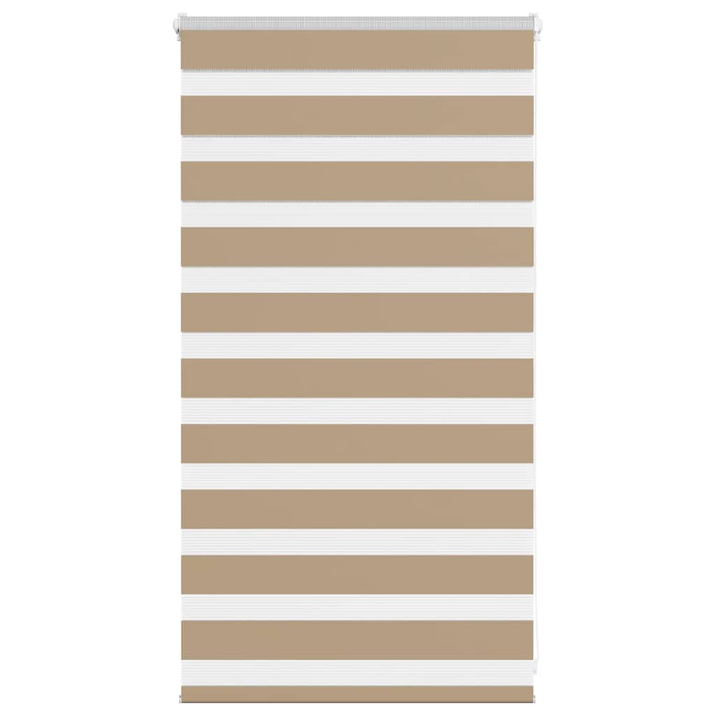 4014519_1.jpg vidaXL Zebrová roleta pieskovo hnedá 90x100 cm šírka látky 85,9 cm polyester – Obrázok 1