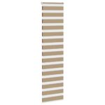 vidaXL Zebrová roleta pieskovo hnedá 55x200 cm šírka látky 50,9 cm polyester – Obrázok 3
