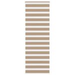 vidaXL Zebrová roleta pieskovo hnedá 80x200 cm šírka látky 75,9 cm polyester
