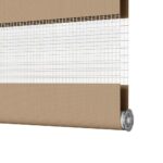 vidaXL Zebrová roleta pieskovo hnedá 80x200 cm šírka látky 75,9 cm polyester – Obrázok 12