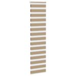 vidaXL Zebrová roleta pieskovo hnedá 55x230 cm šírka látky 50,9 cm polyester – Obrázok 3