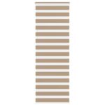 vidaXL Zebrová roleta pieskovo hnedá 85x230 cm šírka látky 80,9 cm polyester