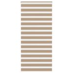 vidaXL Zebrová roleta pieskovo hnedá 95x230 cm šírka látky 90,9 cm polyester