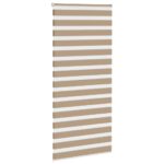 vidaXL Zebrová roleta pieskovo hnedá 95x230 cm šírka látky 90,9 cm polyester – Obrázok 3
