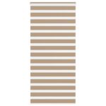 vidaXL Zebrová roleta pieskovo hnedá 105x230 cm šírka látky 100,9 cm polyester